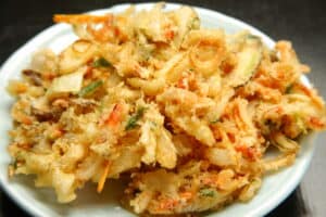 fritto misto di pesce alla romagnola con verdure sottili