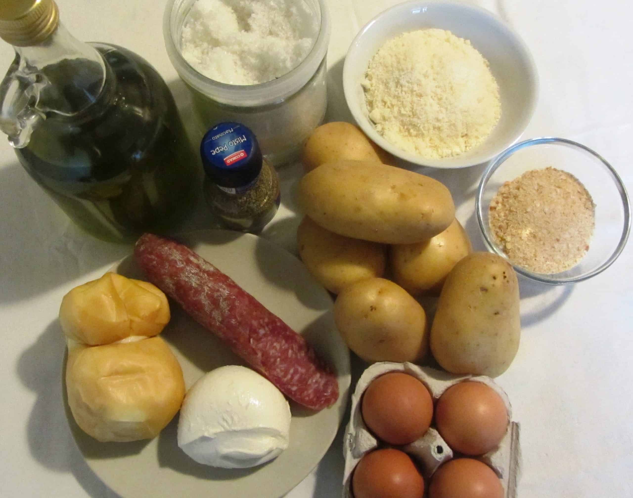 Ingredienti per il gattò