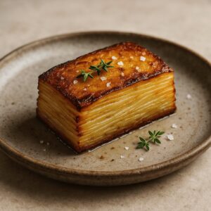 Millefoglie di patate (Pommes Anna) preparata dallo Chef Ciro Cristian Panzella autore del blog Ricette Gourmet